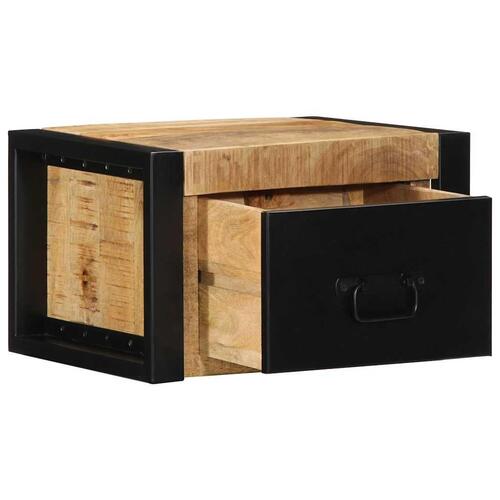Sengeskab 40x35x25 cm massivt ru mangotræ