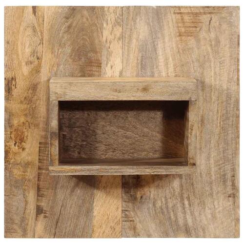 Sengebord 50x27x50 cm massivt ru mangotræ