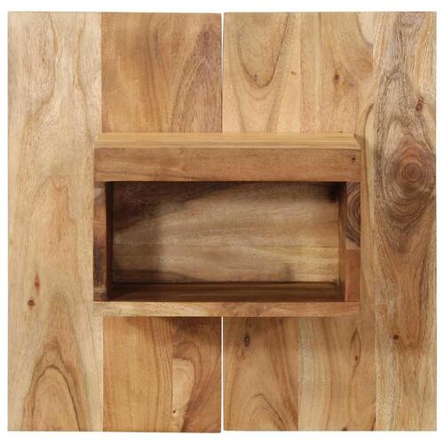 Sengebord 50x27x50 cm massivt akacietræ