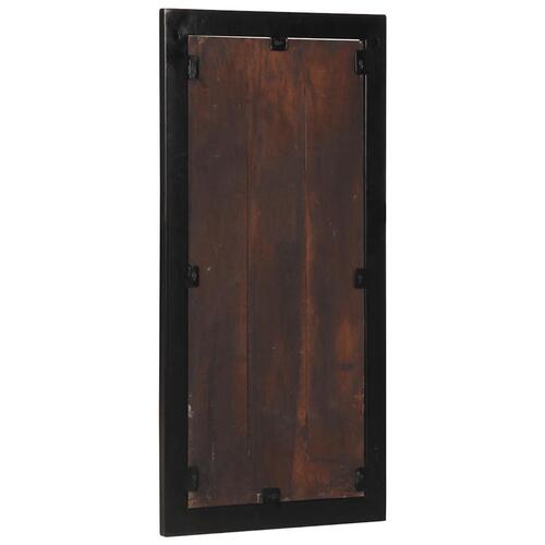 Knagerække 40x2x80 cm massivt genbrugstræ flerfarvet