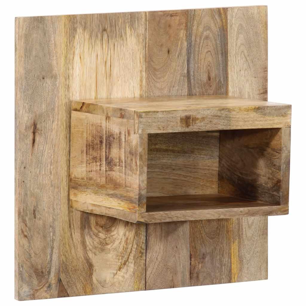 Sengebord 50x27x50 cm massivt ru mangotræ