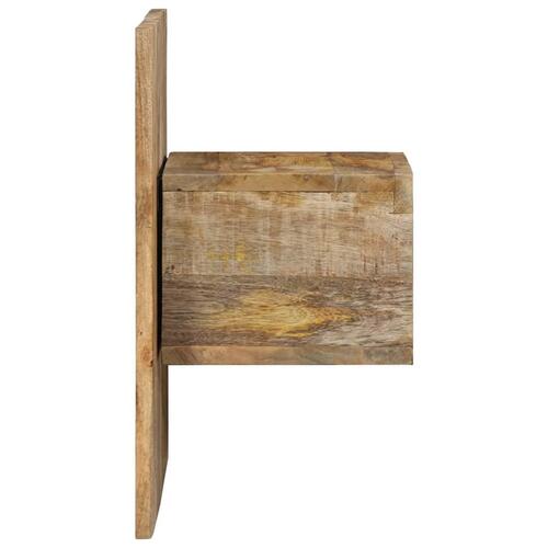 Sengebord 50x27x50 cm massivt ru mangotræ