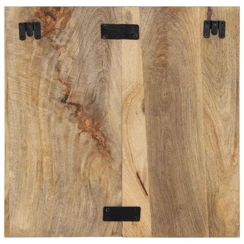 Sengebord 50x27x50 cm massivt ru mangotræ
