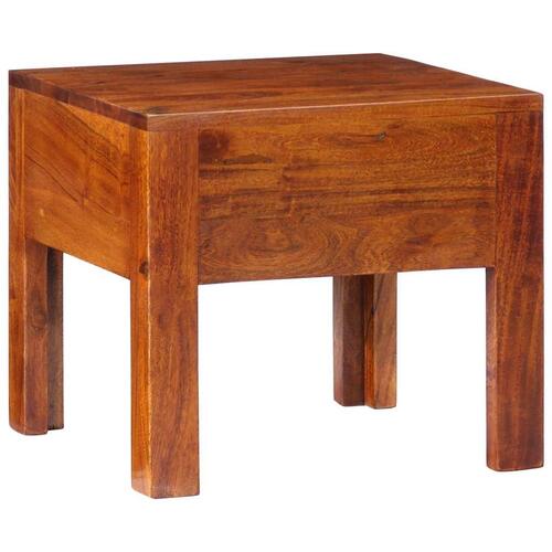 Sengeborde 2 stk. 40x40x36 cm massivt akacietræ