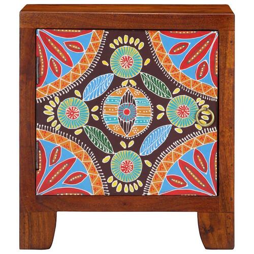 Sengeborde 2 stk. 40x30x45 cm massivt akacietræ