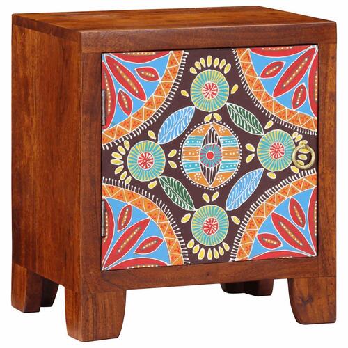 Sengeborde 2 stk. 40x30x45 cm massivt akacietræ
