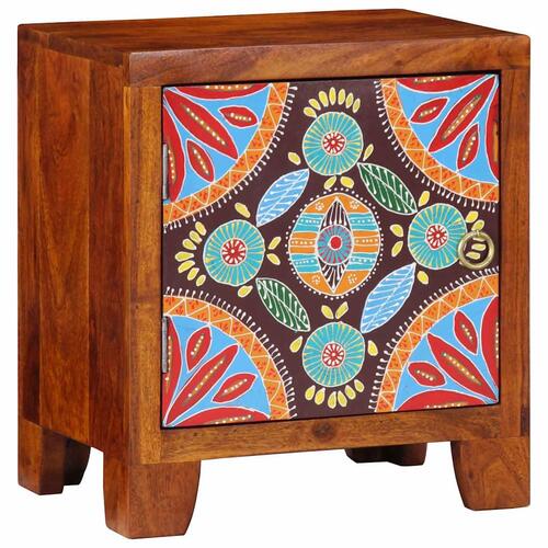 Sengeborde 2 stk. 40x30x45 cm massivt akacietræ