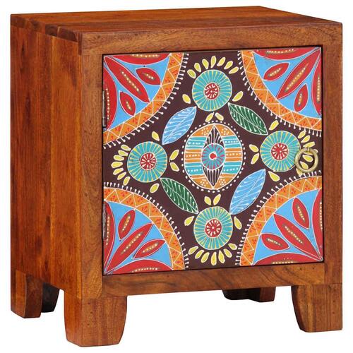 Sengeborde 2 stk. 40x30x45 cm massivt akacietræ