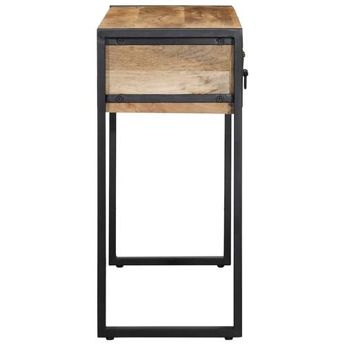 Konsolbord 100x35x75 cm massivt ru mangotræ