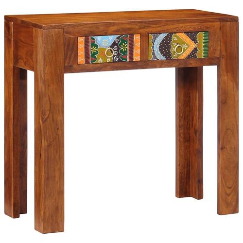 Konsolbord 80x35x75 cm massivt akacietræ