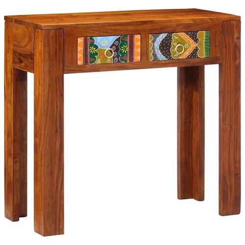 Konsolbord 80x35x75 cm massivt akacietræ
