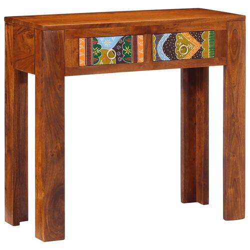 Konsolbord 80x35x75 cm massivt akacietræ