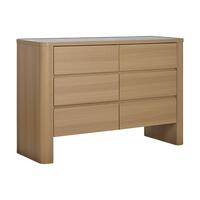 Kommode Home ESPRIT Natur Lysegrå Moderne 120 x 40 x 80 cm