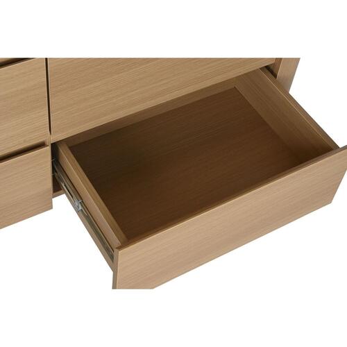 Kommode Home ESPRIT Natur Lysegrå Moderne 120 x 40 x 80 cm