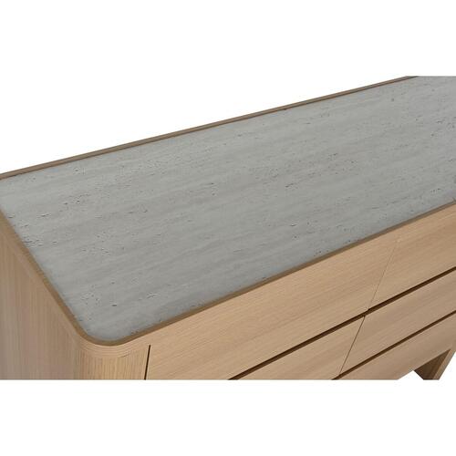 Kommode Home ESPRIT Natur Lysegrå Moderne 120 x 40 x 80 cm