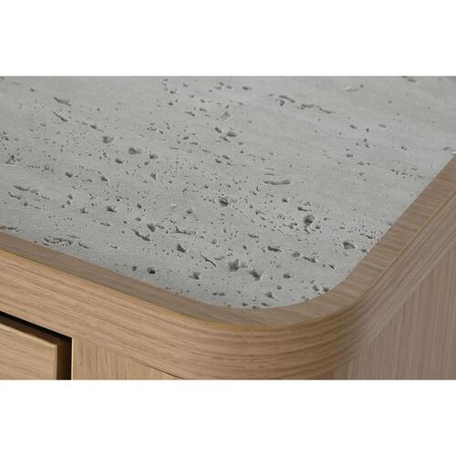 Kommode Home ESPRIT Natur Lysegrå Moderne 120 x 40 x 80 cm