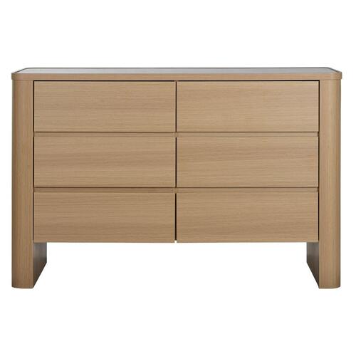 Kommode Home ESPRIT Natur Lysegrå Moderne 120 x 40 x 80 cm