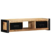 Tv-bord 100x30x25 cm massivt ru mangotræ