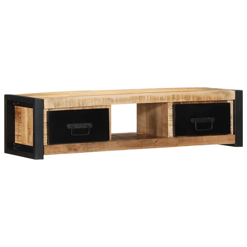 Tv-bord 100x30x25 cm massivt ru mangotræ