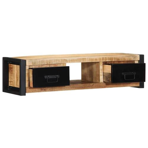 Tv-bord 100x30x25 cm massivt ru mangotræ