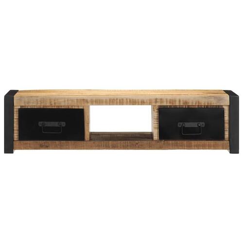 Tv-bord 100x30x25 cm massivt ru mangotræ