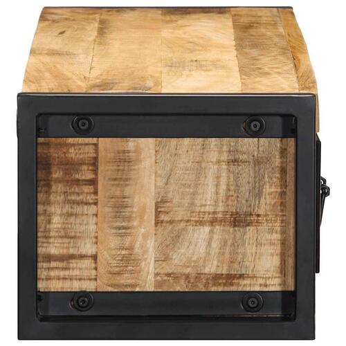 Tv-bord 100x30x25 cm massivt ru mangotræ