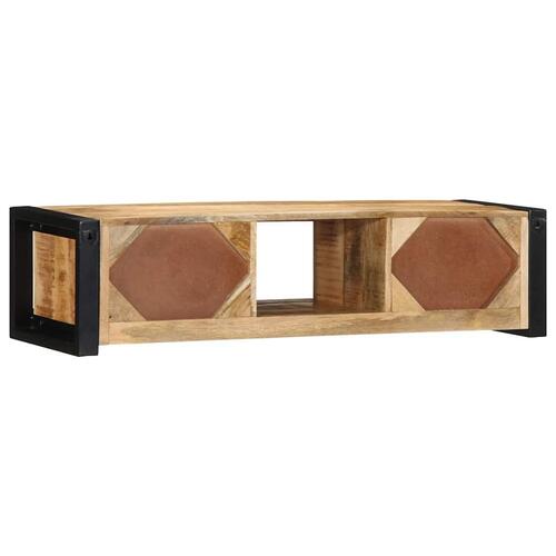 Tv-bord 100x30x25 cm massivt ru mangotræ