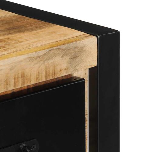 Tv-bord 100x30x25 cm massivt ru mangotræ