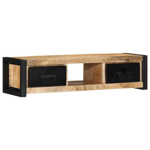 Tv-bord 100x30x25 cm massivt ru mangotræ