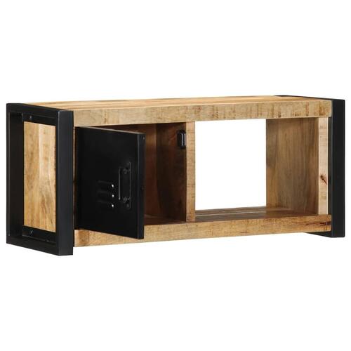 Tv-bord 80x30x35 cm massivt ru mangotræ
