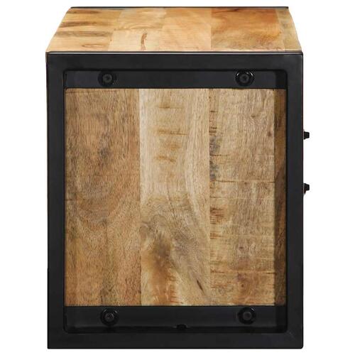 Tv-bord 80x30x35 cm massivt ru mangotræ