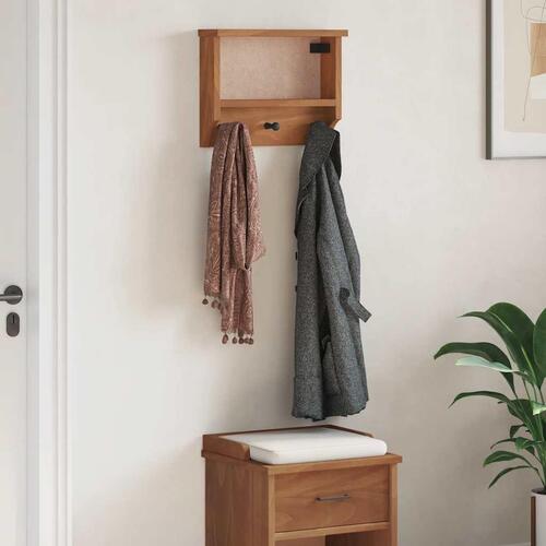 Væghængt knagerække SANDNES 45x12x35 cm massivt fyrretræ