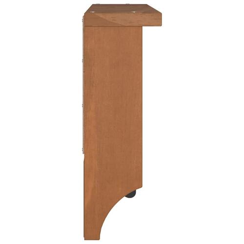 Væghængt knagerække SANDNES 45x12x35 cm massivt fyrretræ