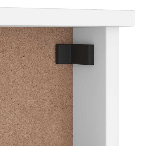 Væghængt knagerække SANDNES 45x12x35 cm massivt fyrretræ hvid