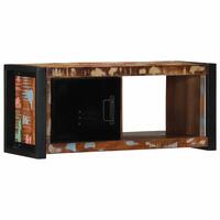 Tv-bord 80x30x35 cm massivt genbrugstræ