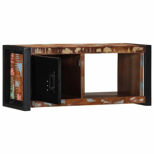 Tv-bord 80x30x35 cm massivt genbrugstræ