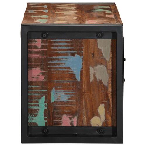 Tv-bord 80x30x35 cm massivt genbrugstræ