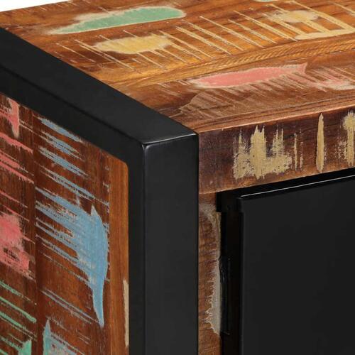 Tv-bord 80x30x35 cm massivt genbrugstræ