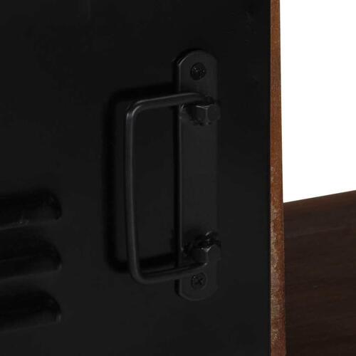 Tv-bord 80x30x35 cm massivt genbrugstræ