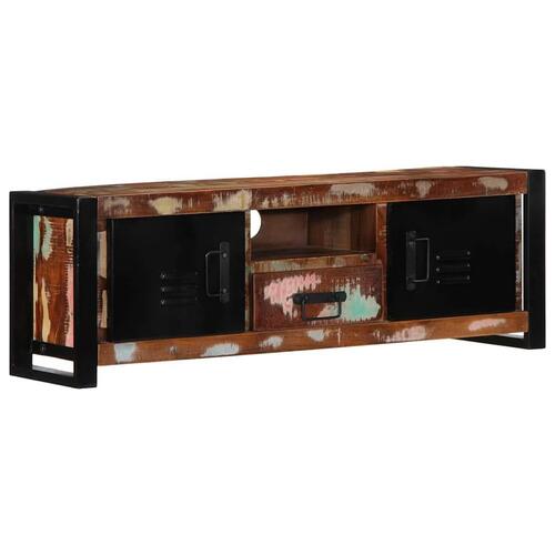 Tv-bord 100x30x35 cm massivt genbrugstræ