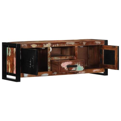 Tv-bord 100x30x35 cm massivt genbrugstræ