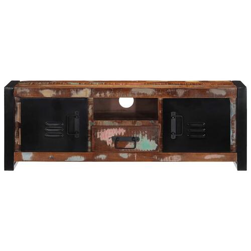 Tv-bord 100x30x35 cm massivt genbrugstræ