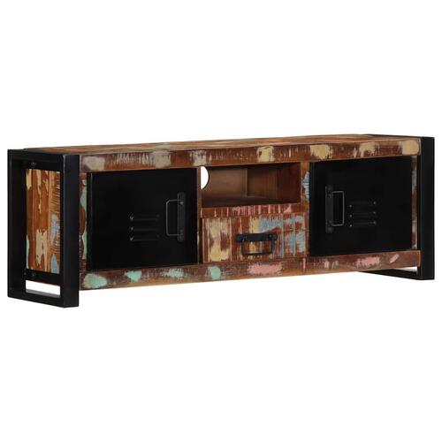 Tv-bord 100x30x35 cm massivt genbrugstræ