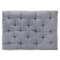 Hynde til pallesofa 120x80x10 cm blå