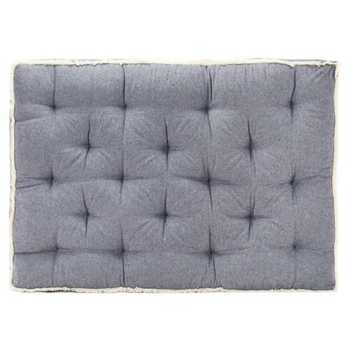 Hynde til pallesofa 120x80x10 cm blå