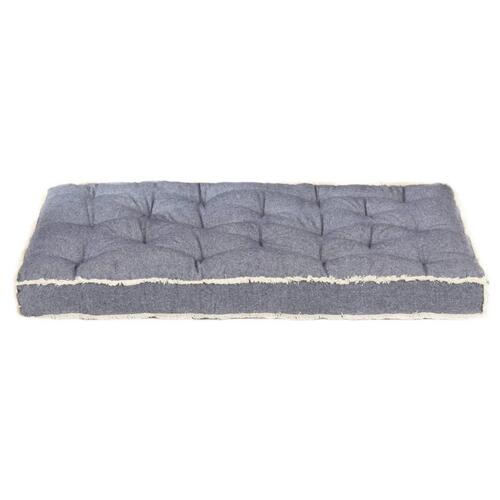 Hynde til pallesofa 120x80x10 cm blå