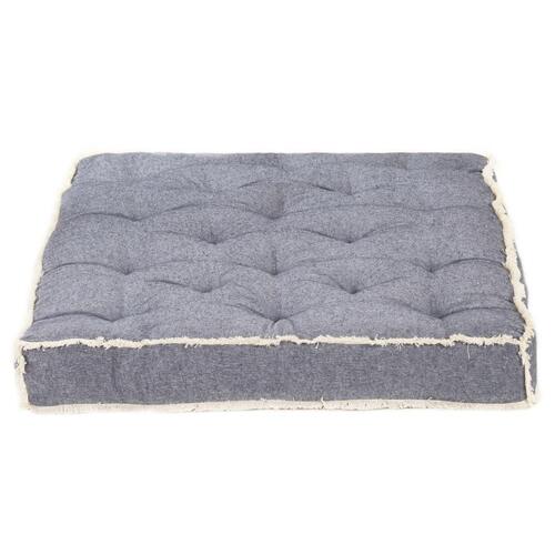 Hynde til pallesofa 120x80x10 cm blå