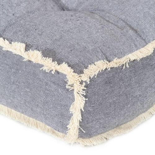 Hynde til pallesofa 120x80x10 cm blå