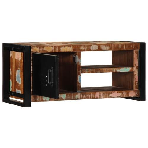 Tv-bord 80x30x35 cm massivt genbrugstræ