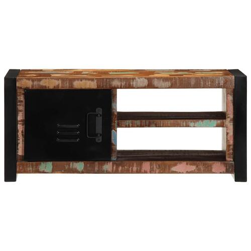 Tv-bord 80x30x35 cm massivt genbrugstræ